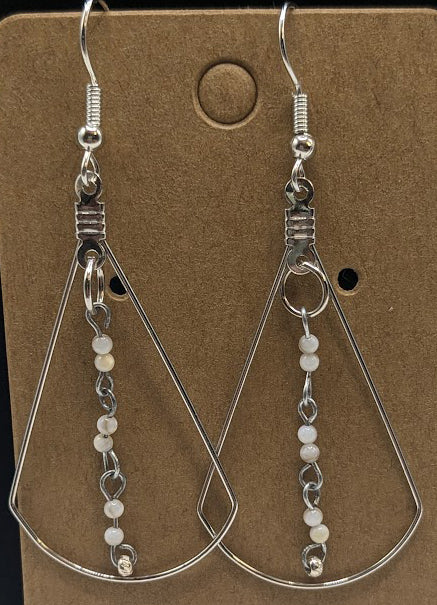 Pearl Tear Drop Earrings