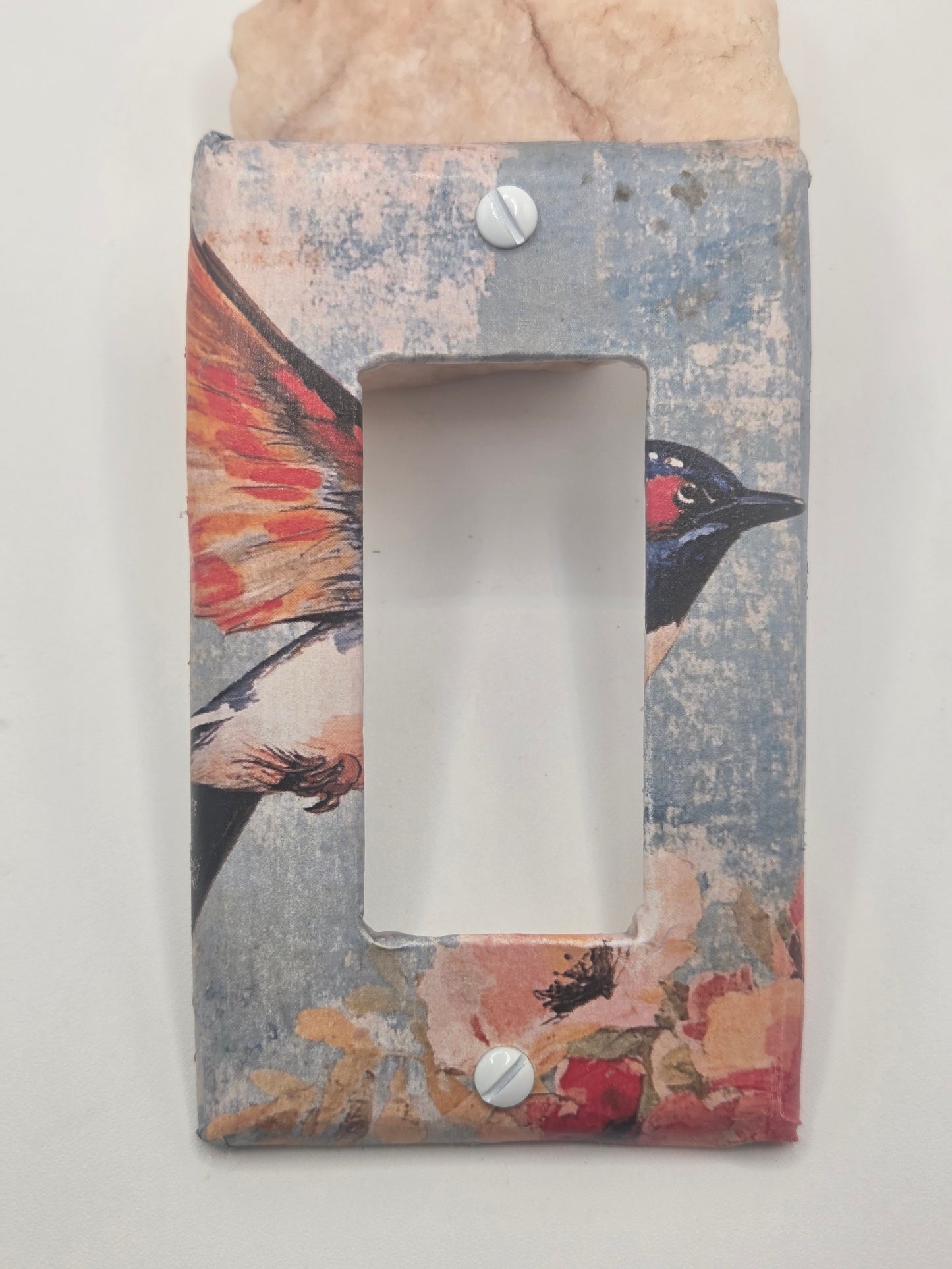 Blue Bird light toggle cover