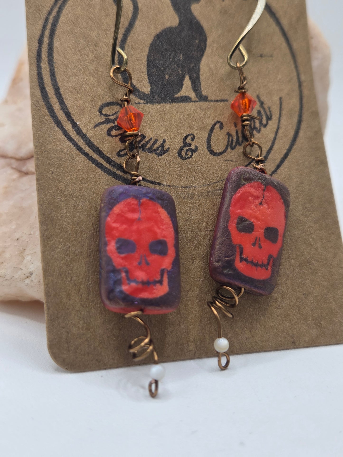 Smiling Skull earrings