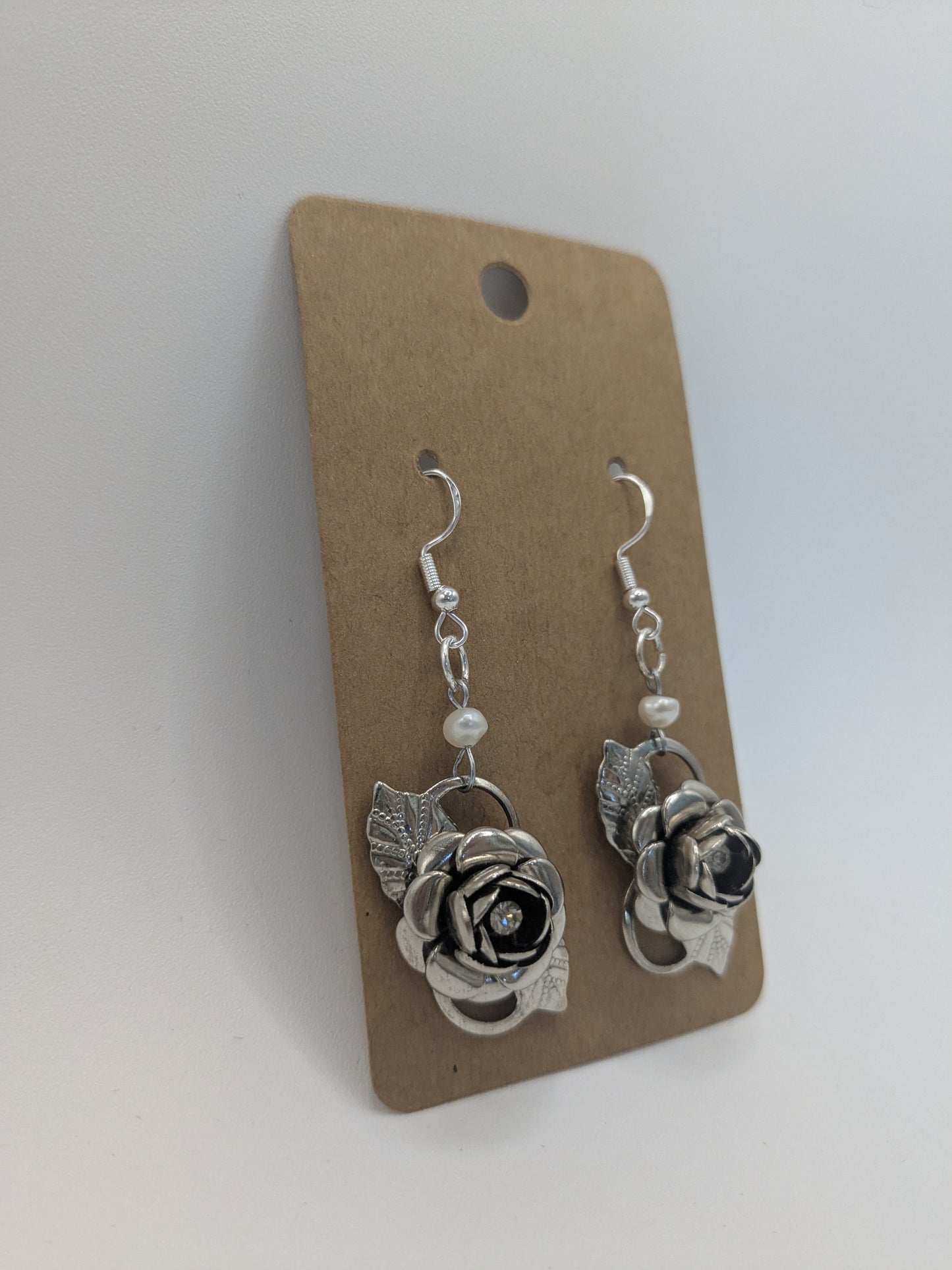 Vintage Rose dangle earrings