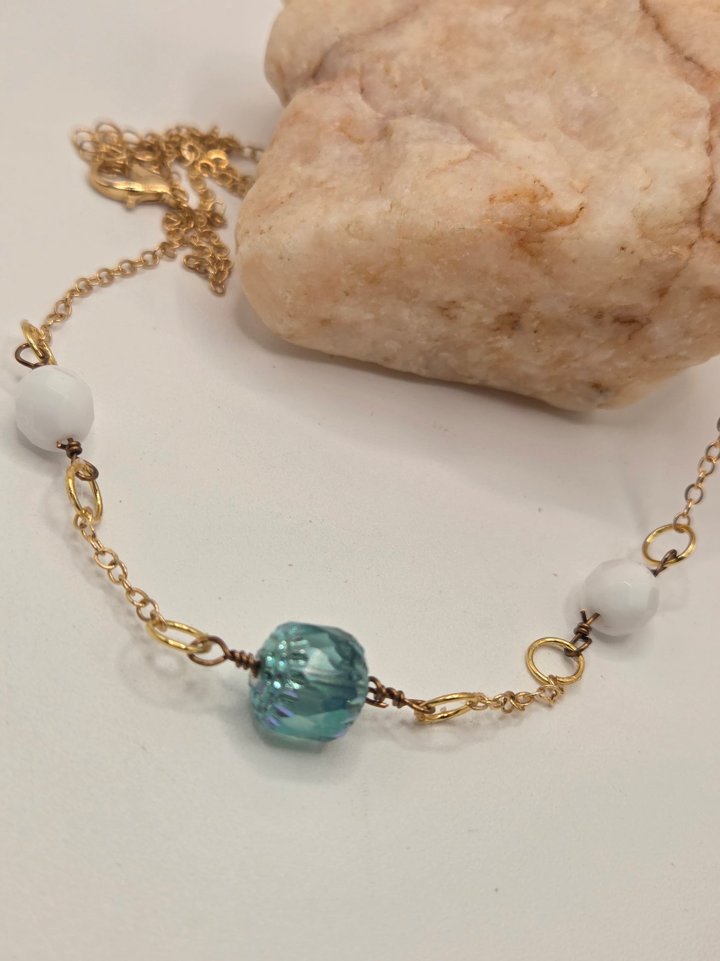 Clear Blue Skies necklace