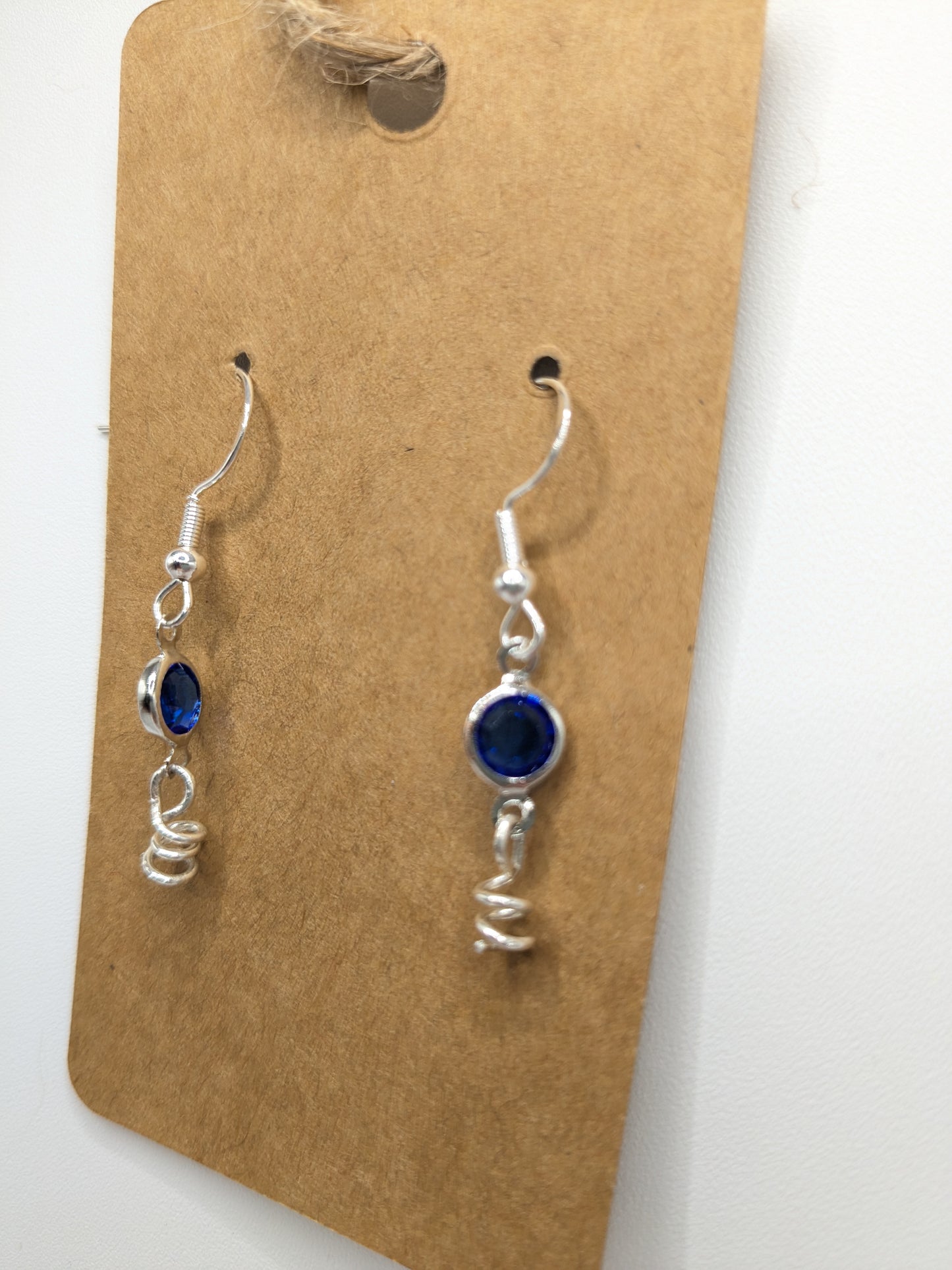 Royal Blue Squiggle earrings