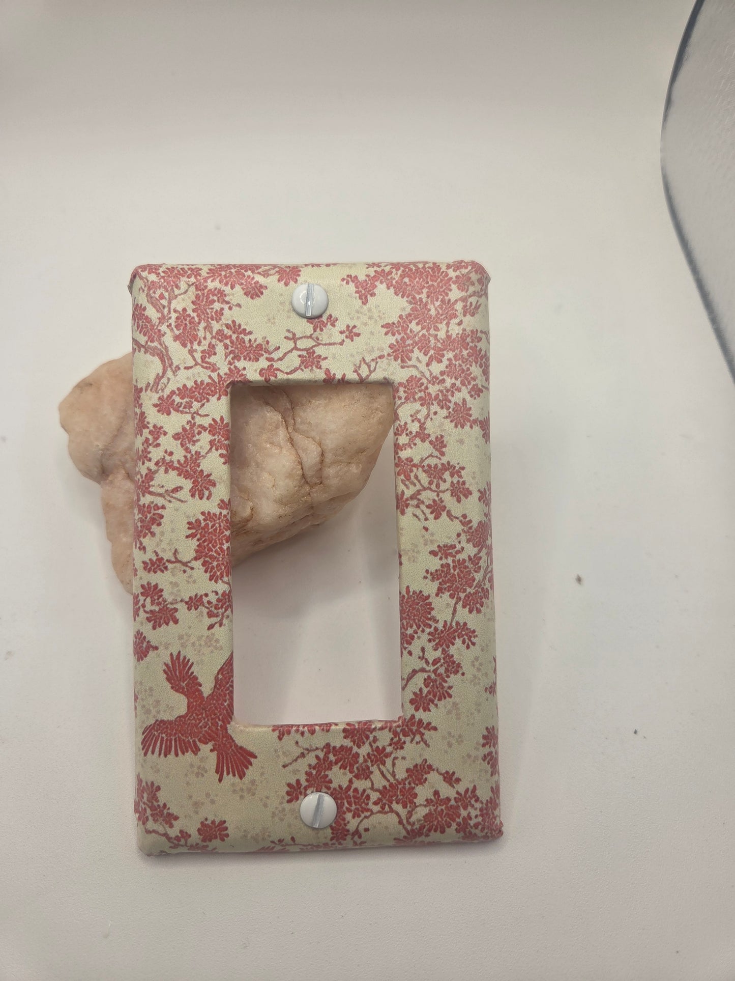 Floral toggle switch cover