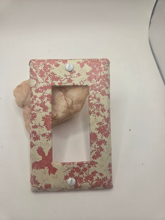 Floral toggle switch cover