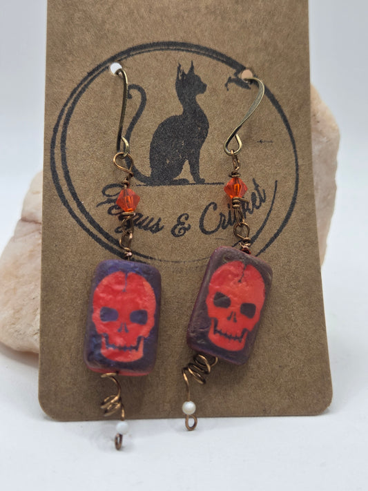 Smiling Skull earrings