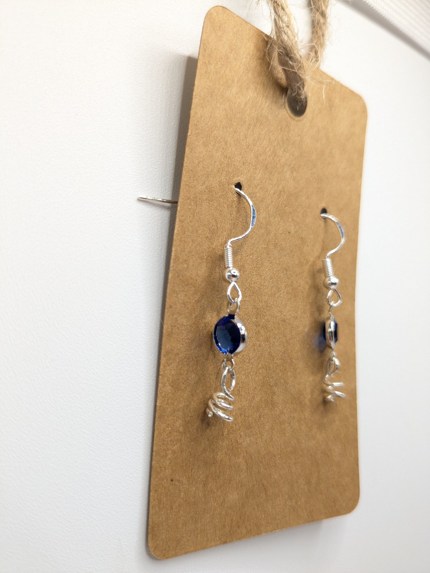 Royal Blue Squiggle earrings