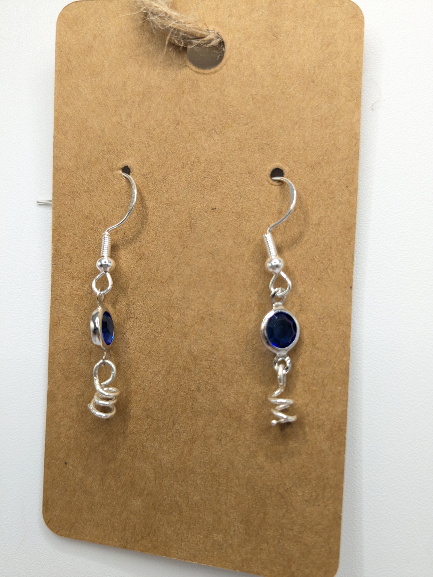 Royal Blue Squiggle earrings