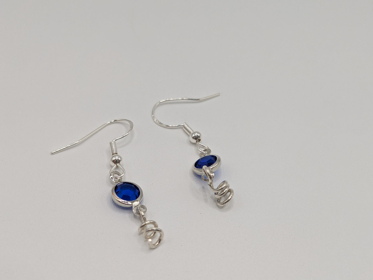 Royal Blue Squiggle earrings
