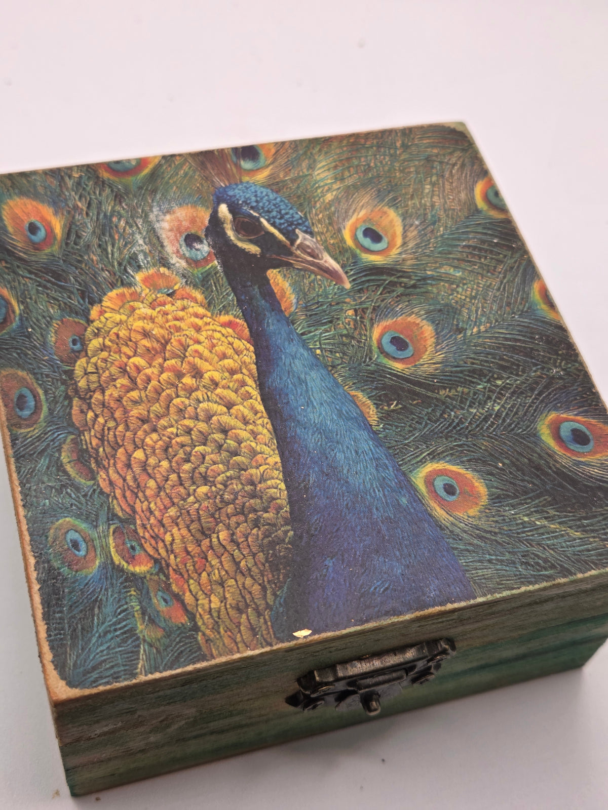 Peacock trinket box
