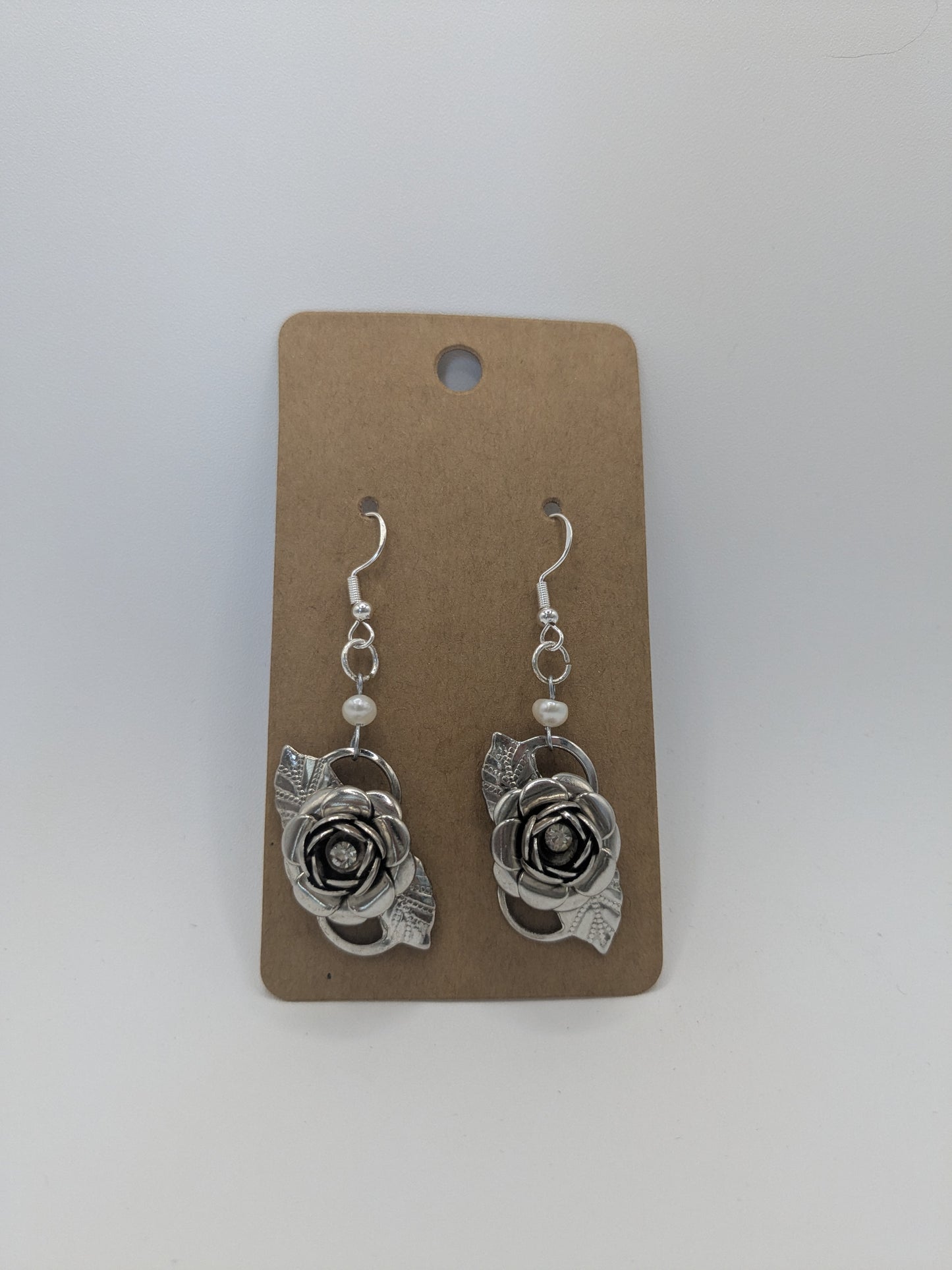 Vintage Rose dangle earrings
