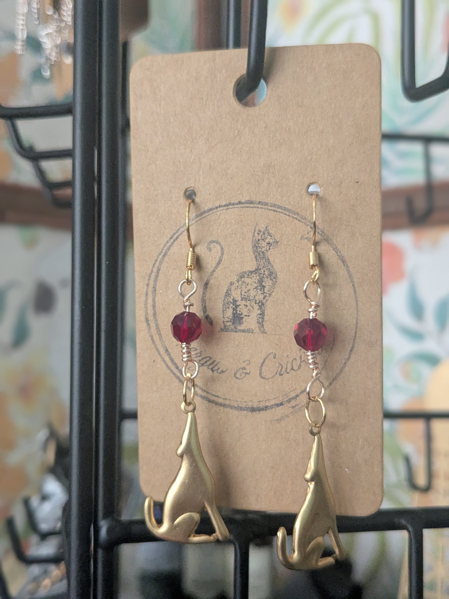 Blood Moon Coyote earrings