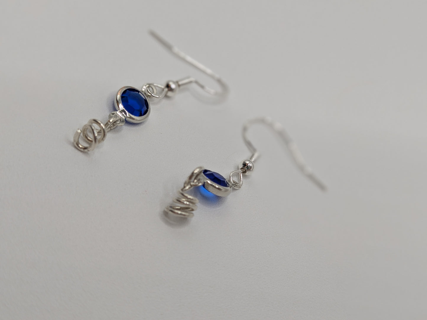 Royal Blue Squiggle earrings