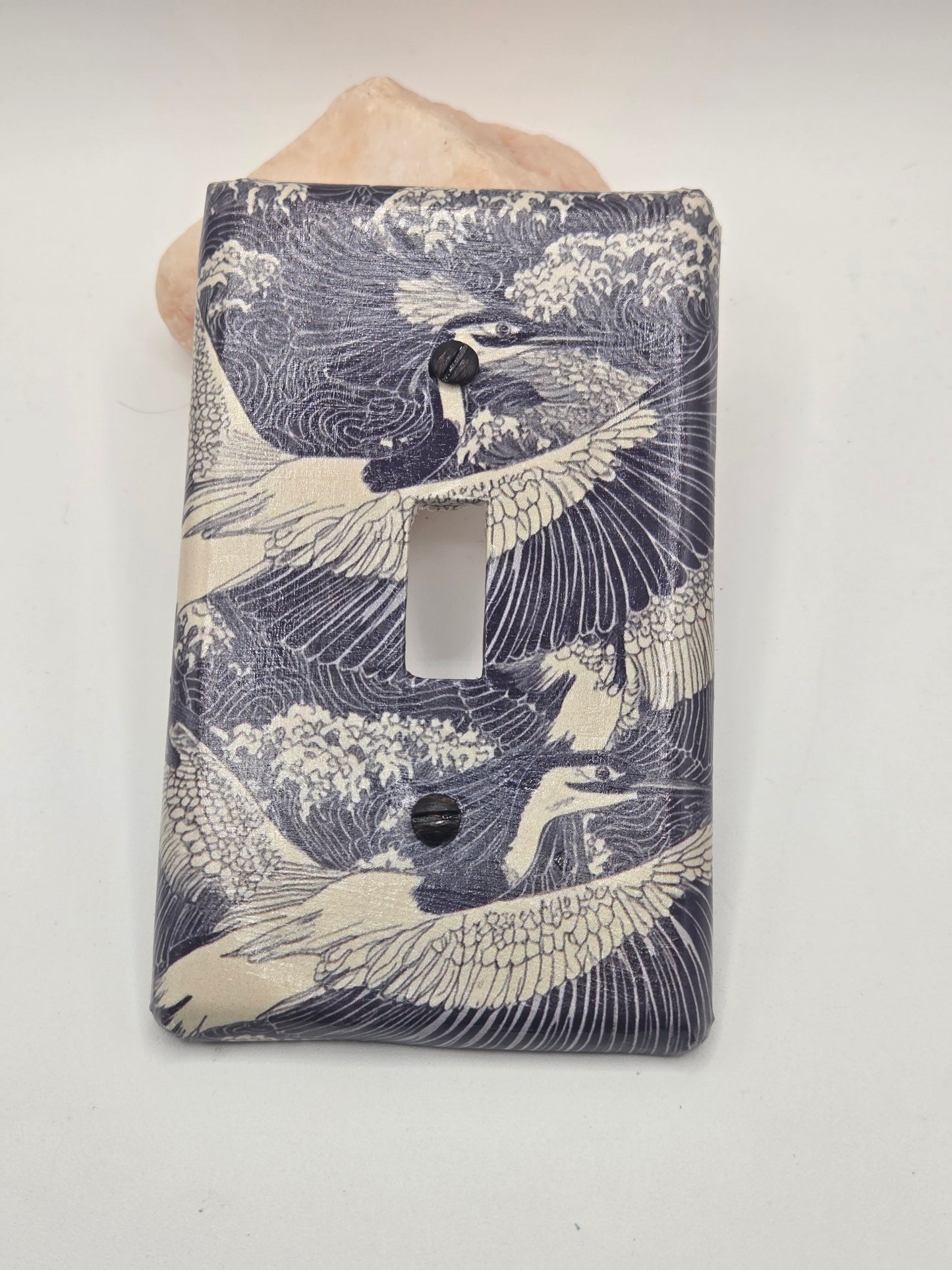 Blue Heron single switch light plate