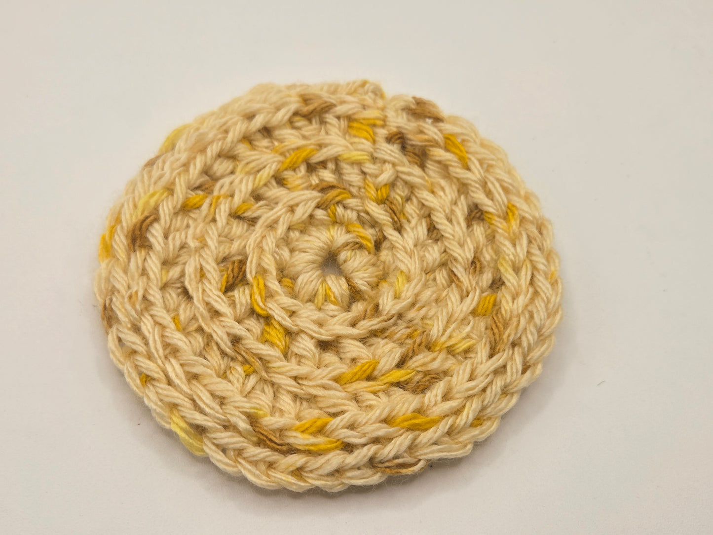 Golden Rod crocheted coasters set of 4