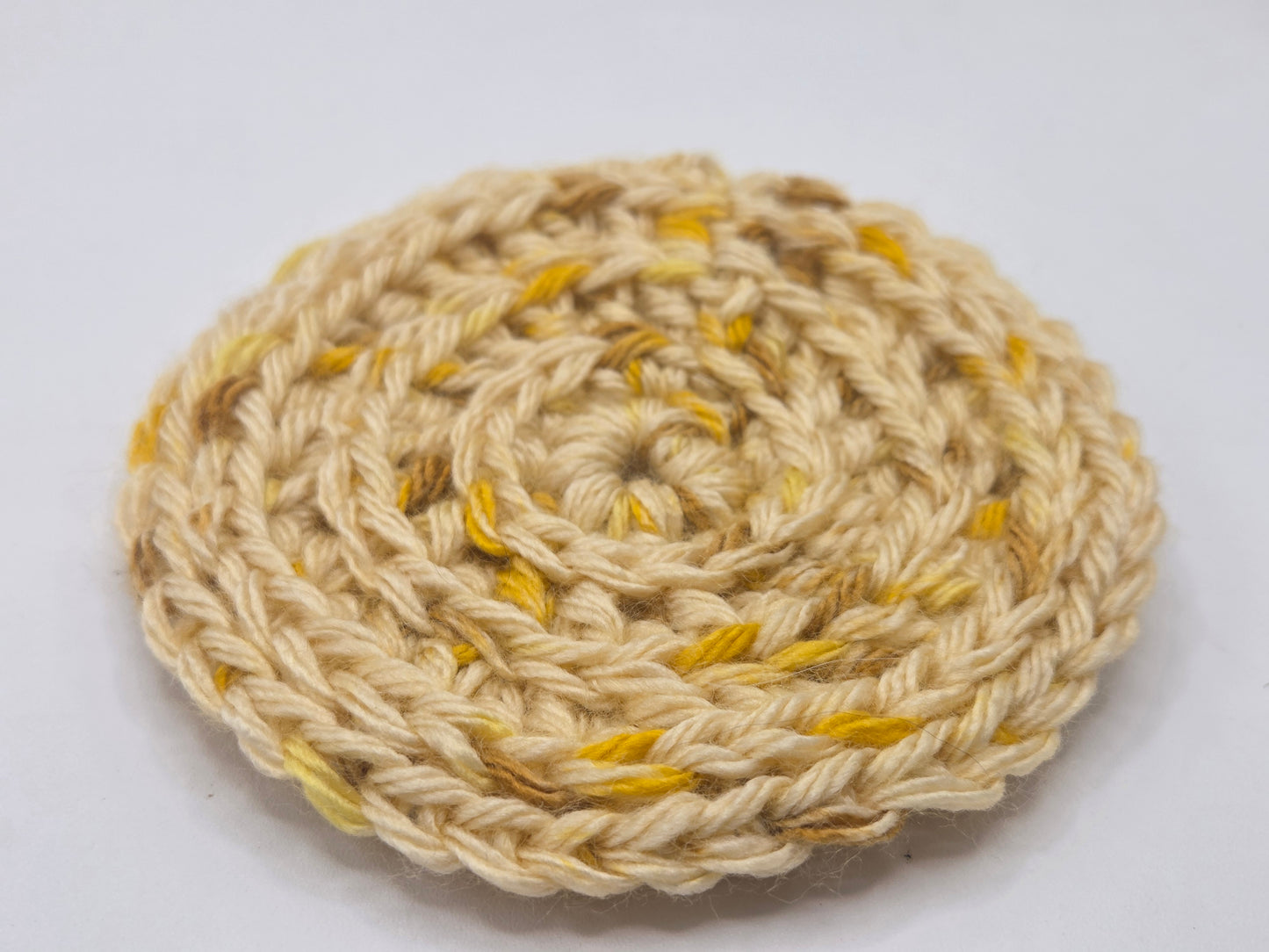 Golden Rod crocheted coasters set of 4