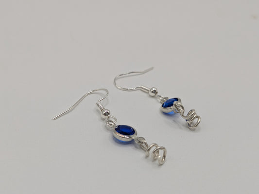 Royal Blue Squiggle earrings