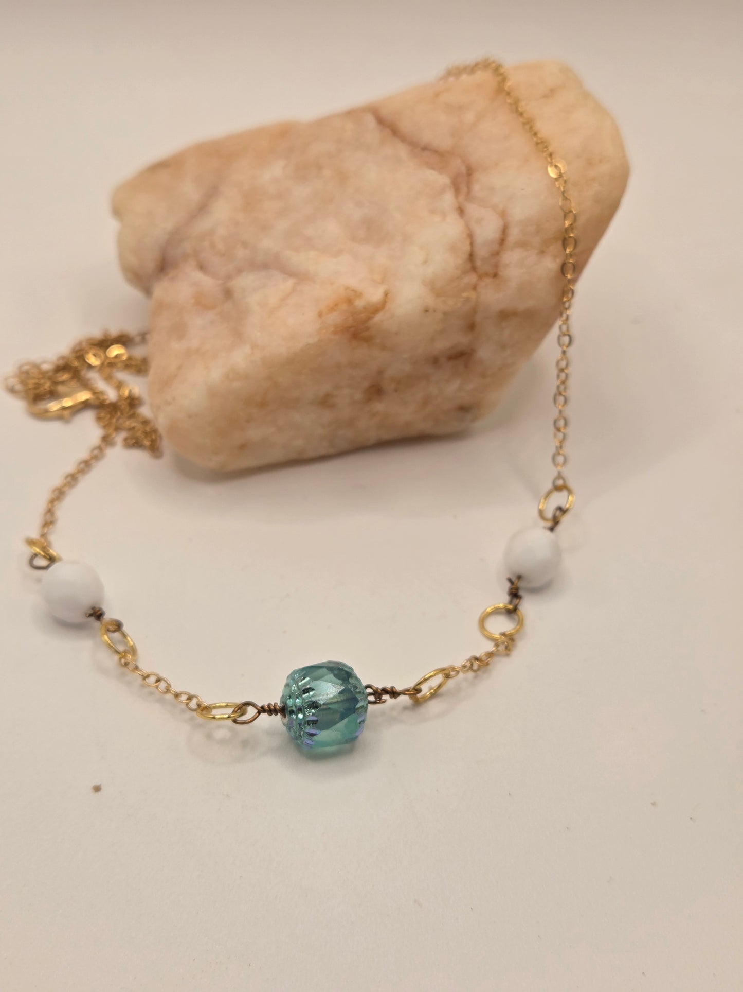 Clear Blue Skies necklace