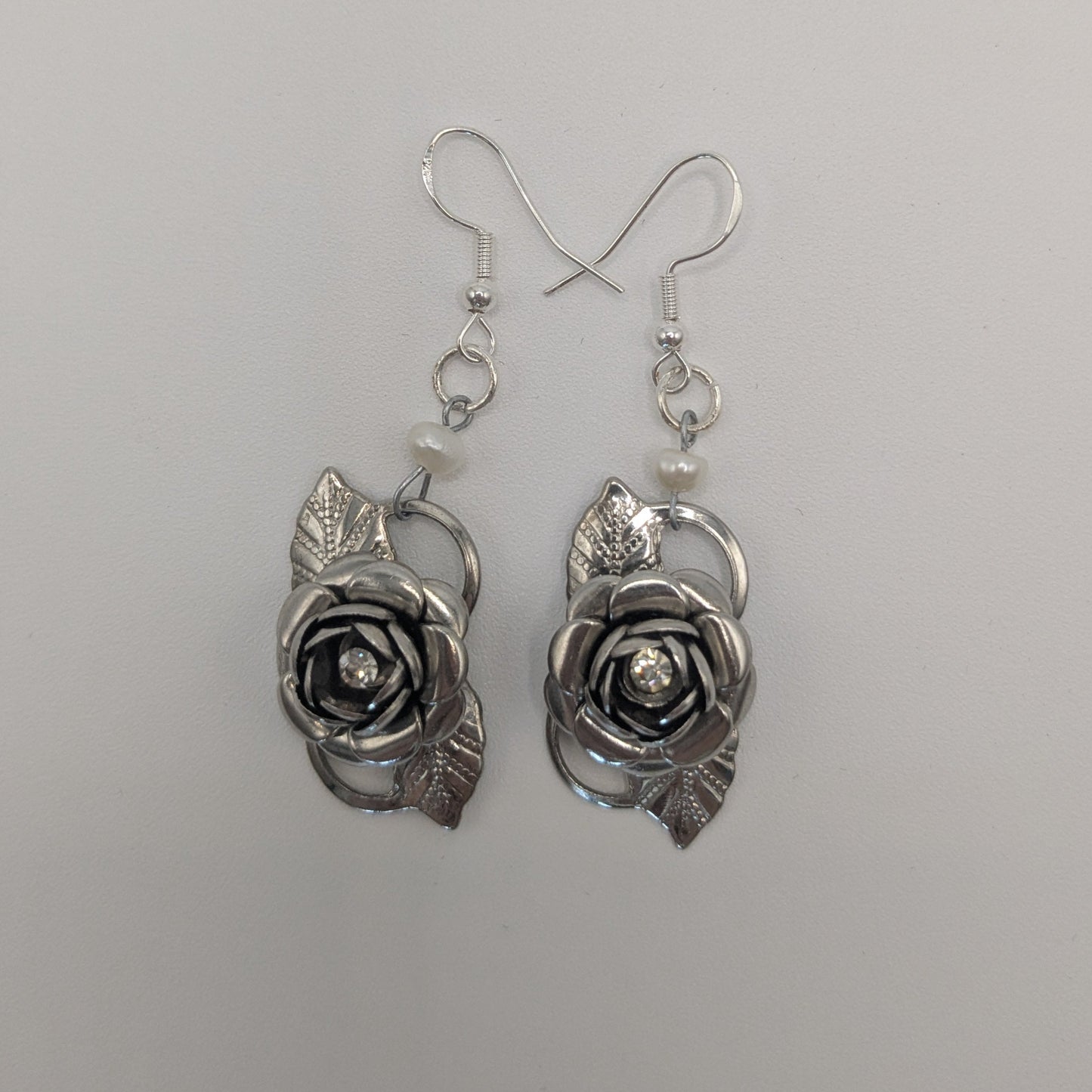 Vintage Rose dangle earrings