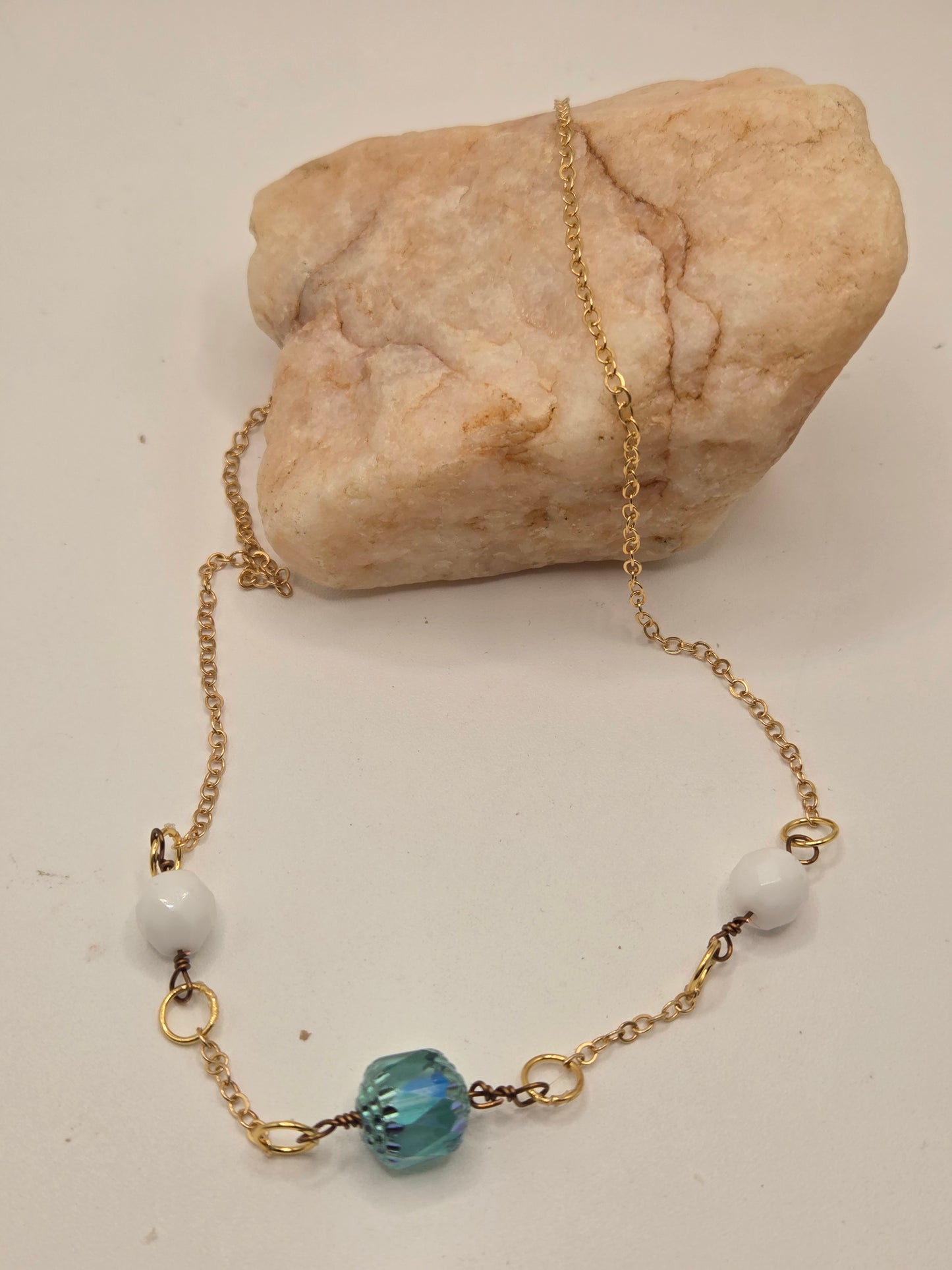 Clear Blue Skies necklace
